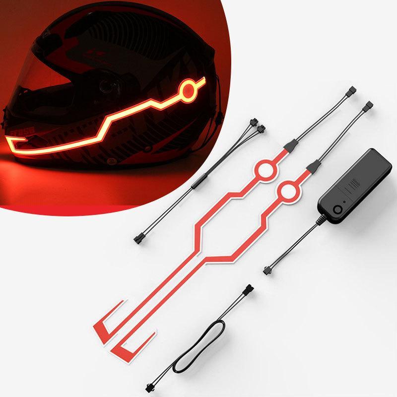 Scooter Helmet Set - LED Motorcycle Helmet Warning Light 1