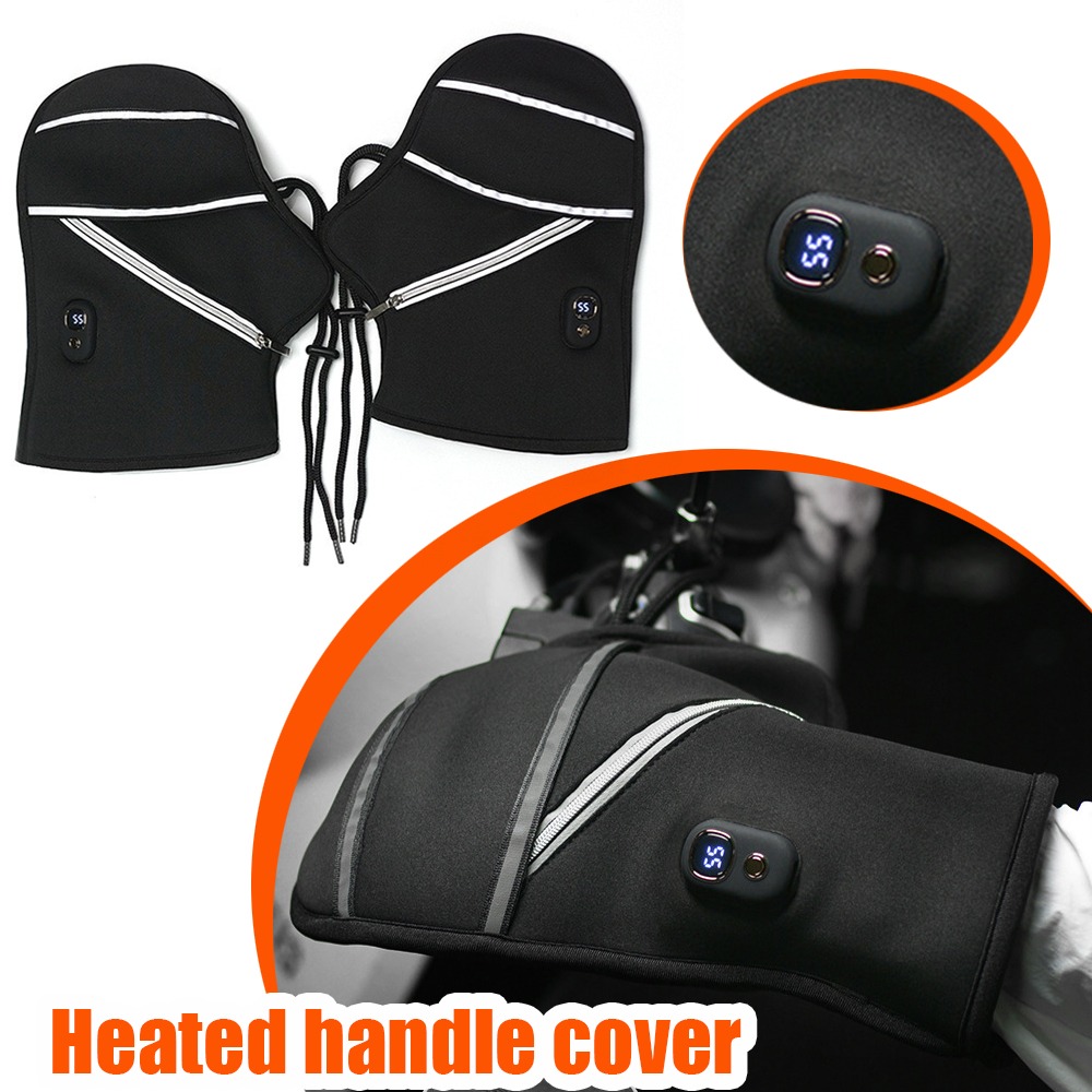 Electric Scooter Rain Cover - Motorcycle Handlebar Covers Winter Heated Electronic