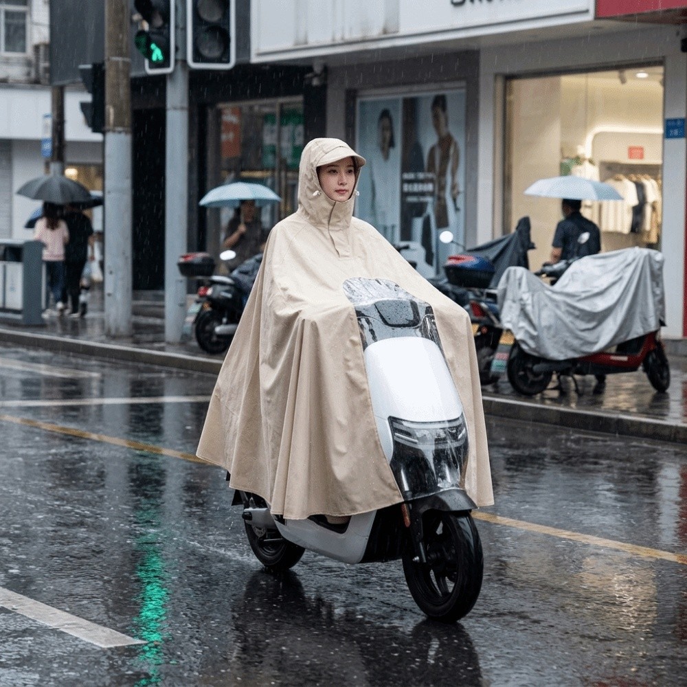 Thickened Rain Poncho Waterpro - Electric Scooter Rain Cover review and price