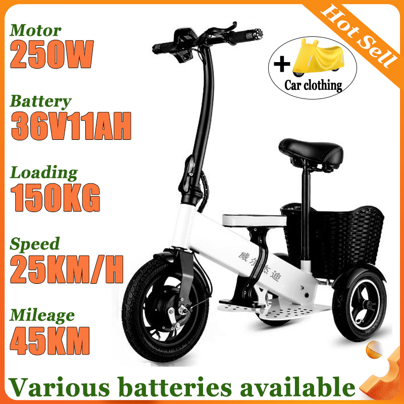 Adult Electric Tricycle Portab - Folding Electric Scooter review and price