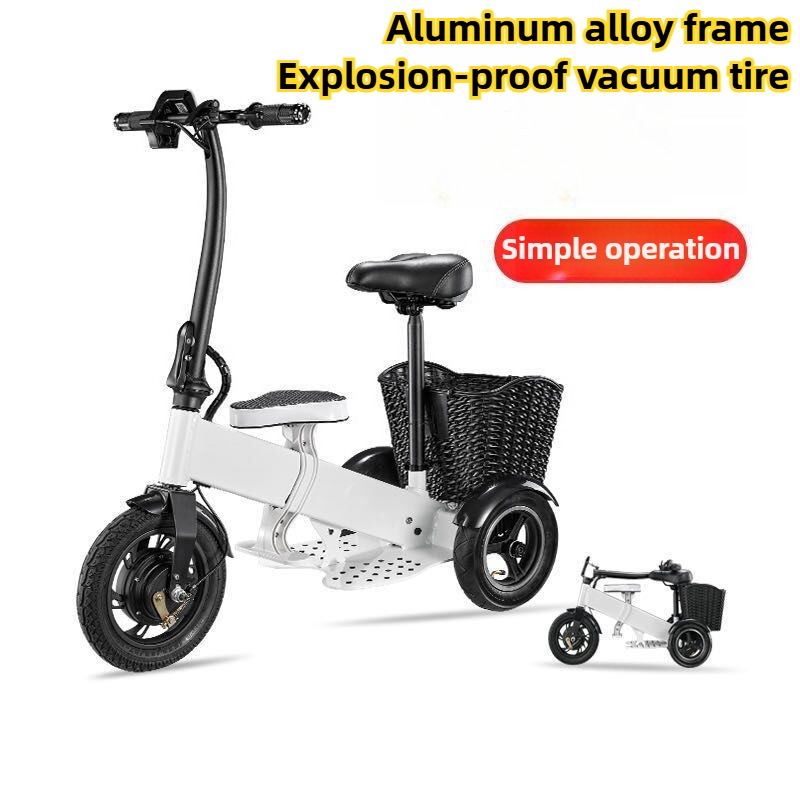 Adult Electric Tricycle Portab - Folding Electric Scooter review and price