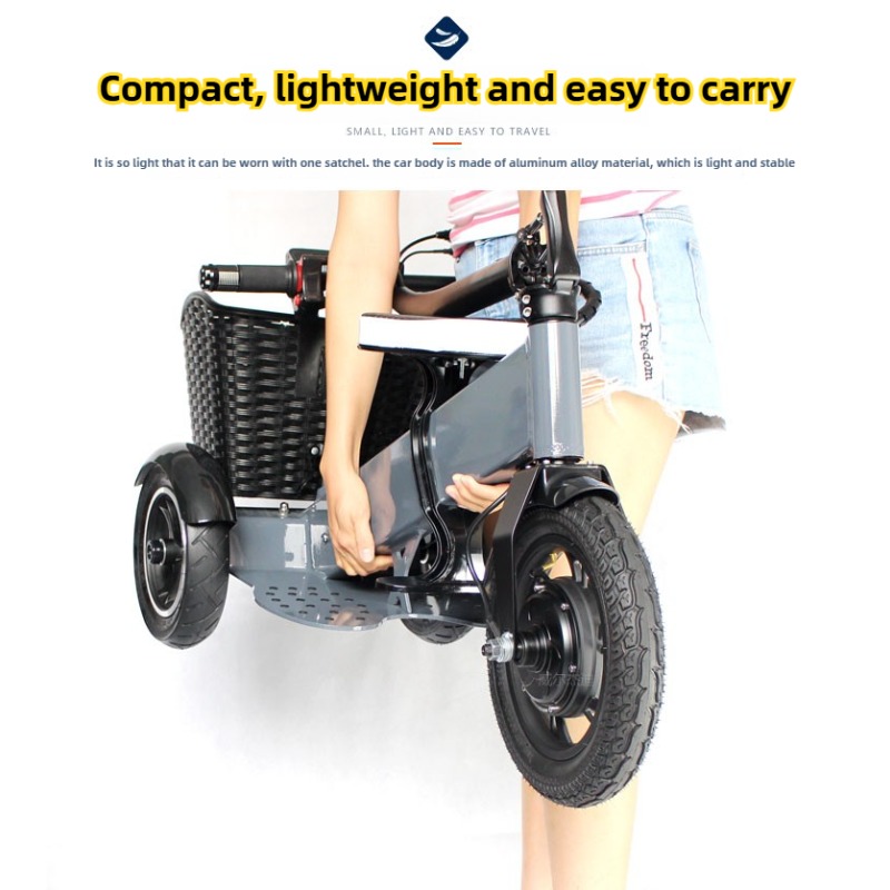 Adult Electric Tricycle Portab - Folding Electric Scooter review and price