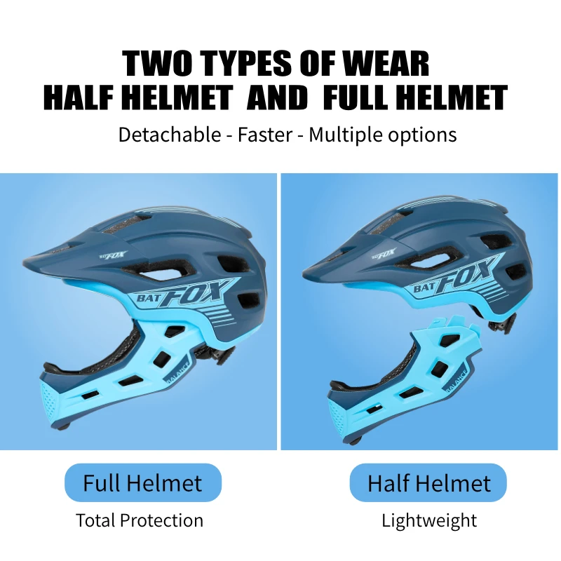 BATFOX Full Face Helmet Kids D - Scooter Helmet Set review and price