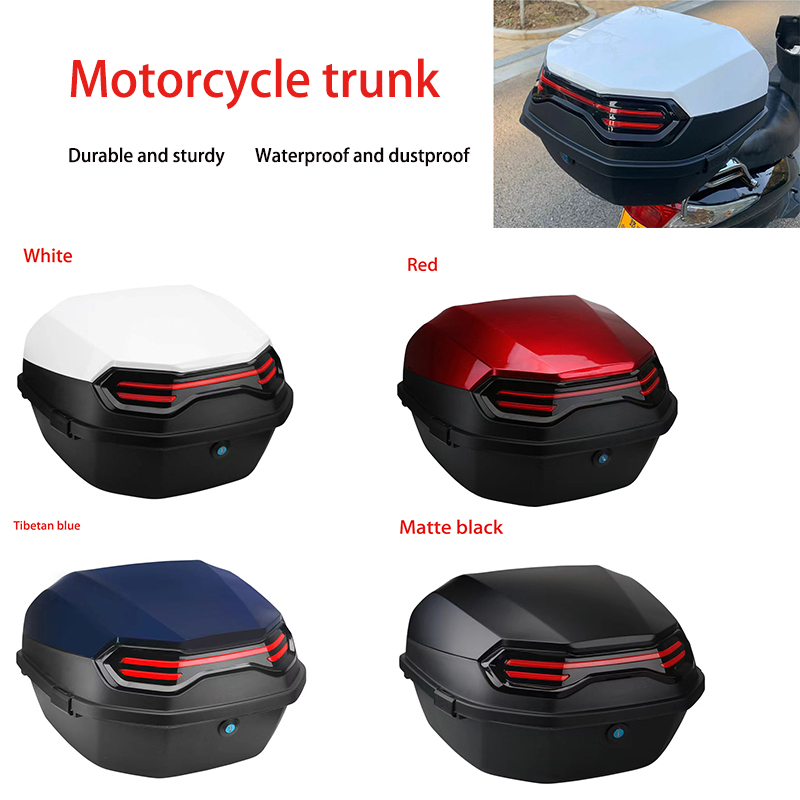 Motorcycle Tail Box Scooter Bo - Scooter Helmet Set review and price