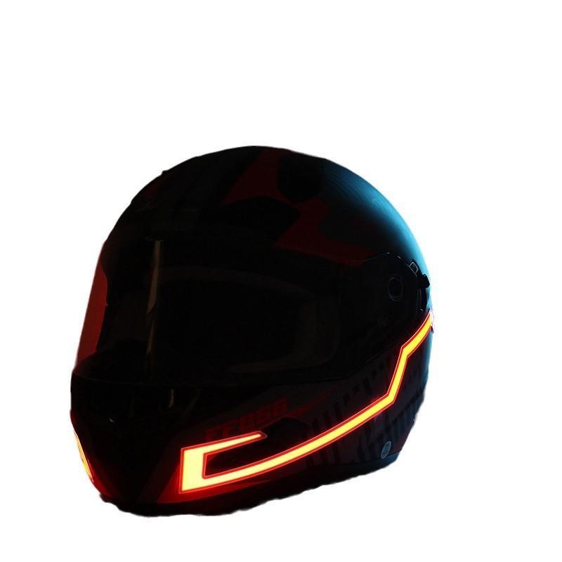 LED Motorcycle Helmet Warning  - Scooter Helmet Set review and price